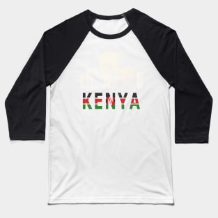 Africa's Big Five Kenya Pride Wildlife Baseball T-Shirt
